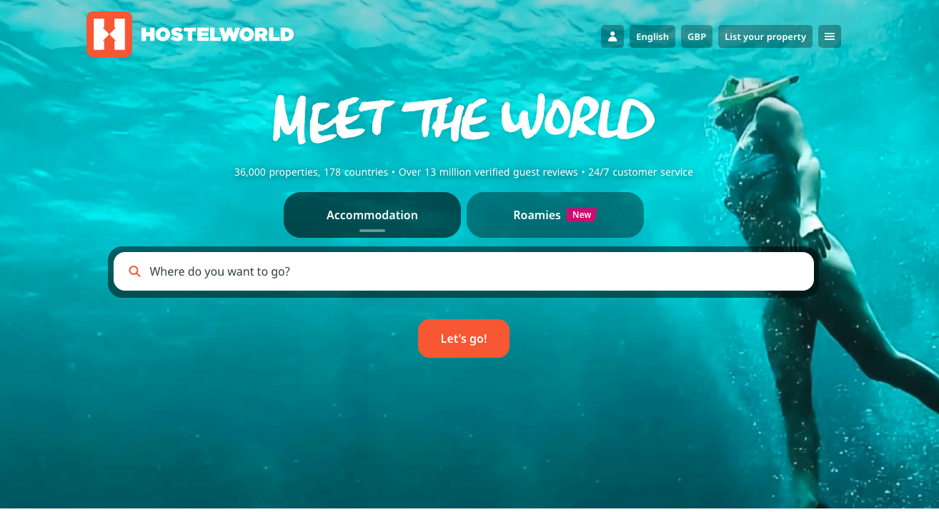 HostelWorld hostales en Londres