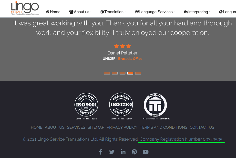 Servicio de traduccion en Londres