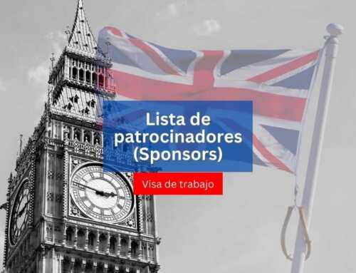Lista de patrocinadores autorizados para la visa de trabajo