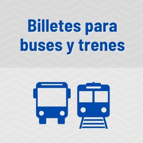 Billetes para buses y trenes