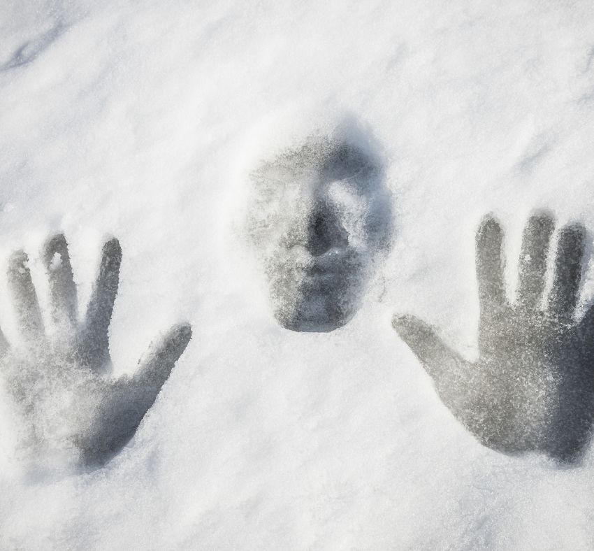 Rostro en nieve