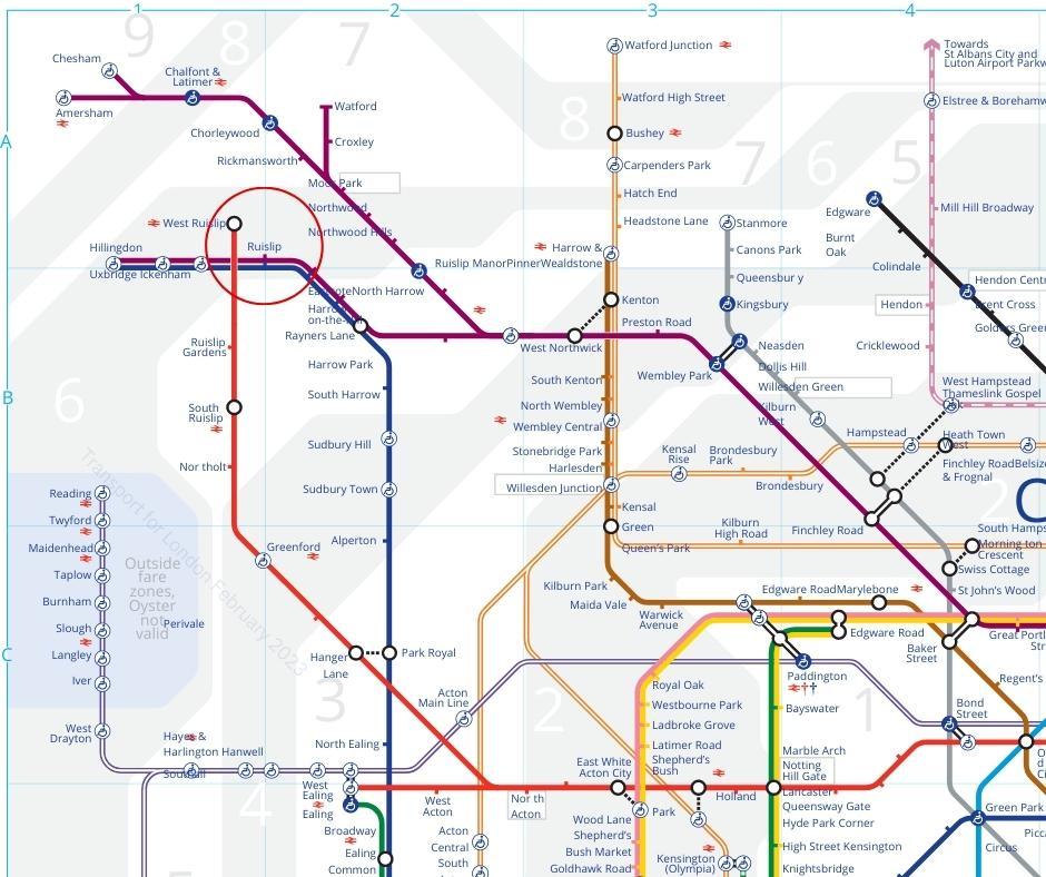 Metro de Londres – Ruislip – Estoy en Londres