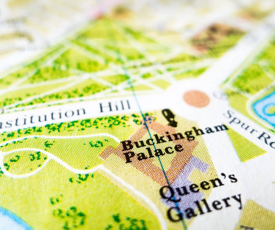 Mapa para entrar al Palacio de Buckingham – Estoy en Londres