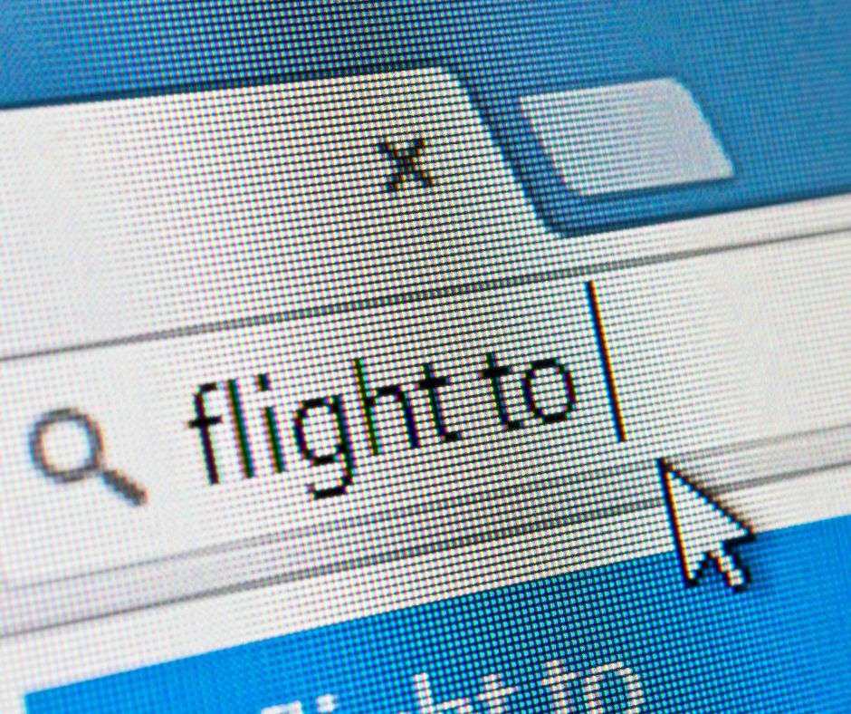 Imagen de una pantalla de ordenador mostrando resultados de un buscador de vuelos.
